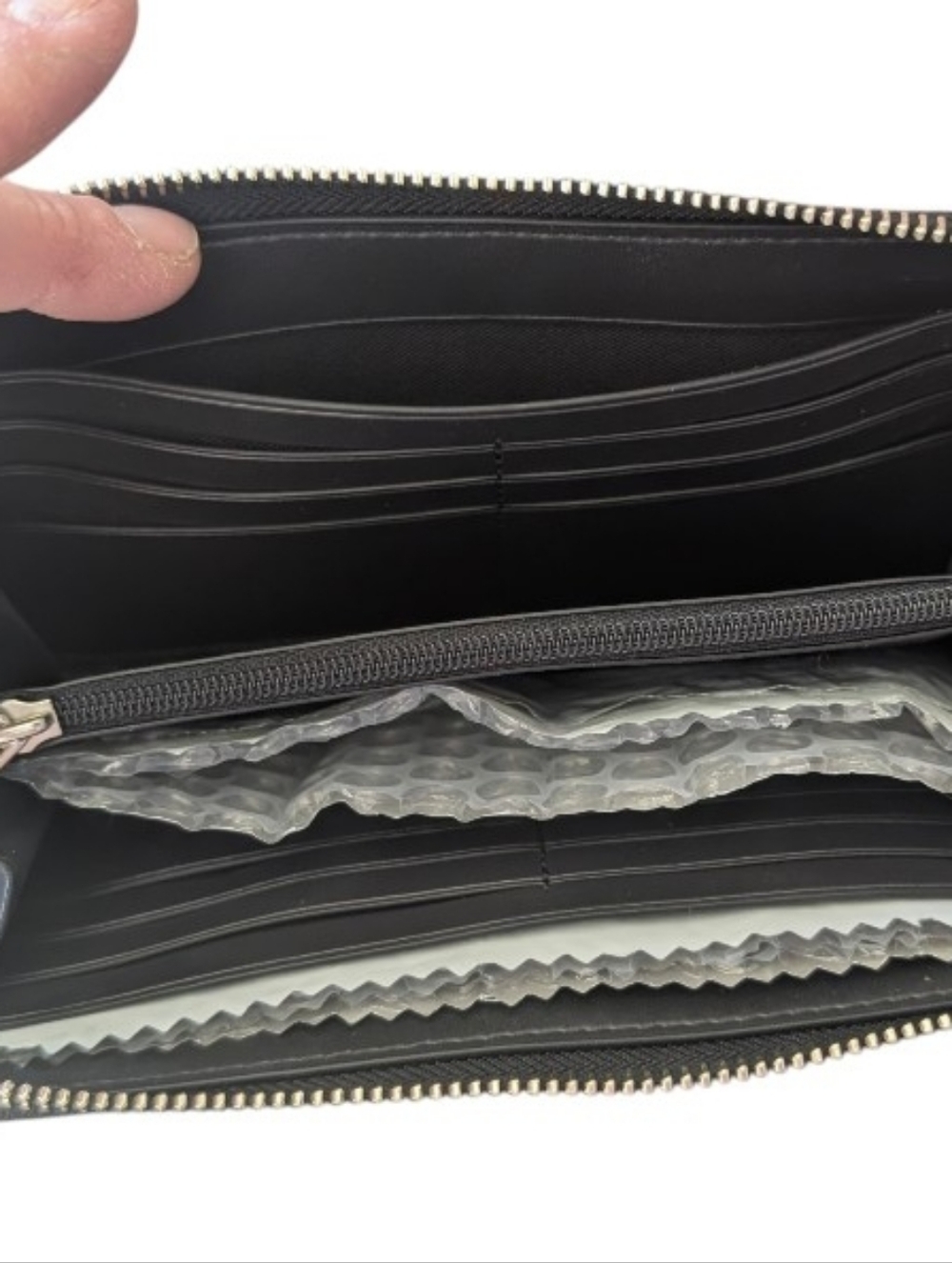 Coach CHARLIE GINGHAM PRINT BLACK/SILVER Backpack & Lg Continental Wallet - Picture 10 of 13